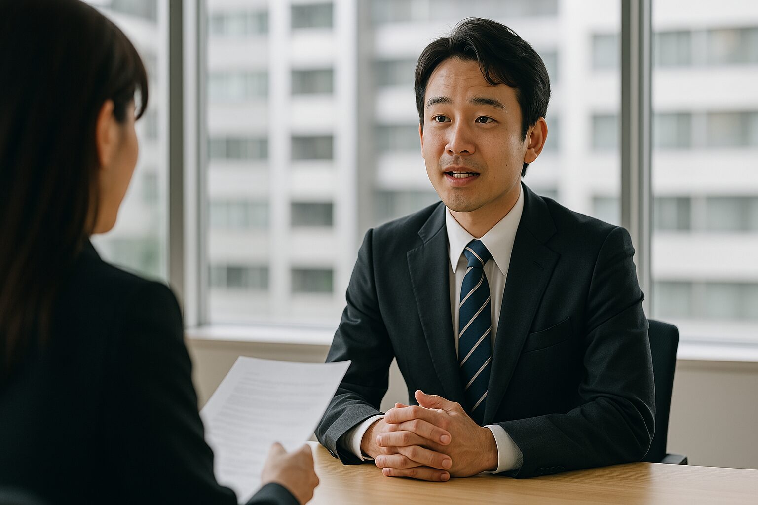 面談中