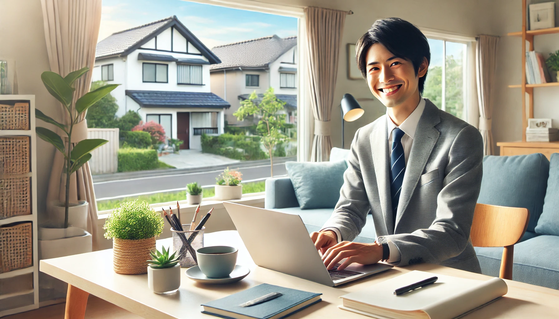 仕事中の男性