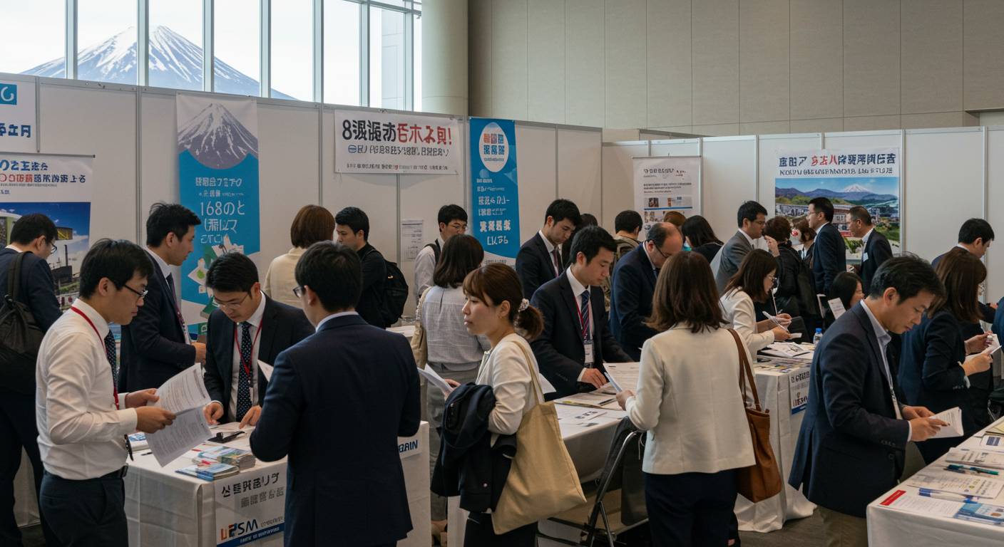 転職フェア参加中